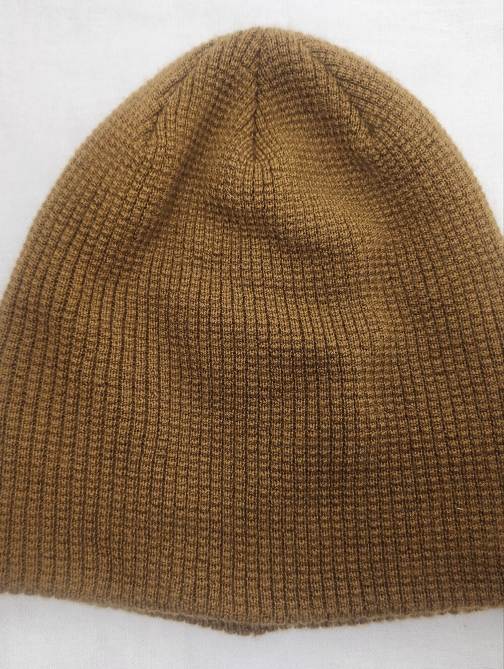 KUHL Unisex Brown 100% Wool Beanie Waffle Knit Cap Hat